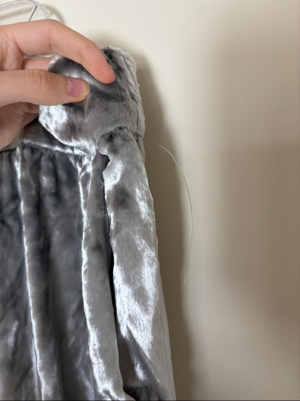 Anthropologie Maeve Anastacia Silver Velvet Pants - Picture 6 of 8